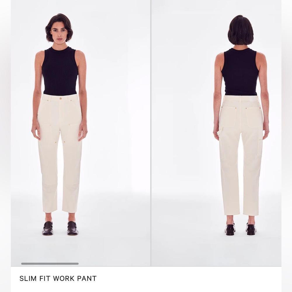 Renggli Slim Fit Cream Work Pants